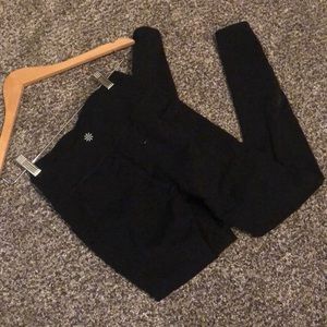 Athleta XS Black Tights with Pockets